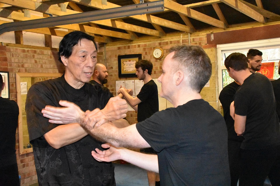 Grand Master showing Russ some finer points